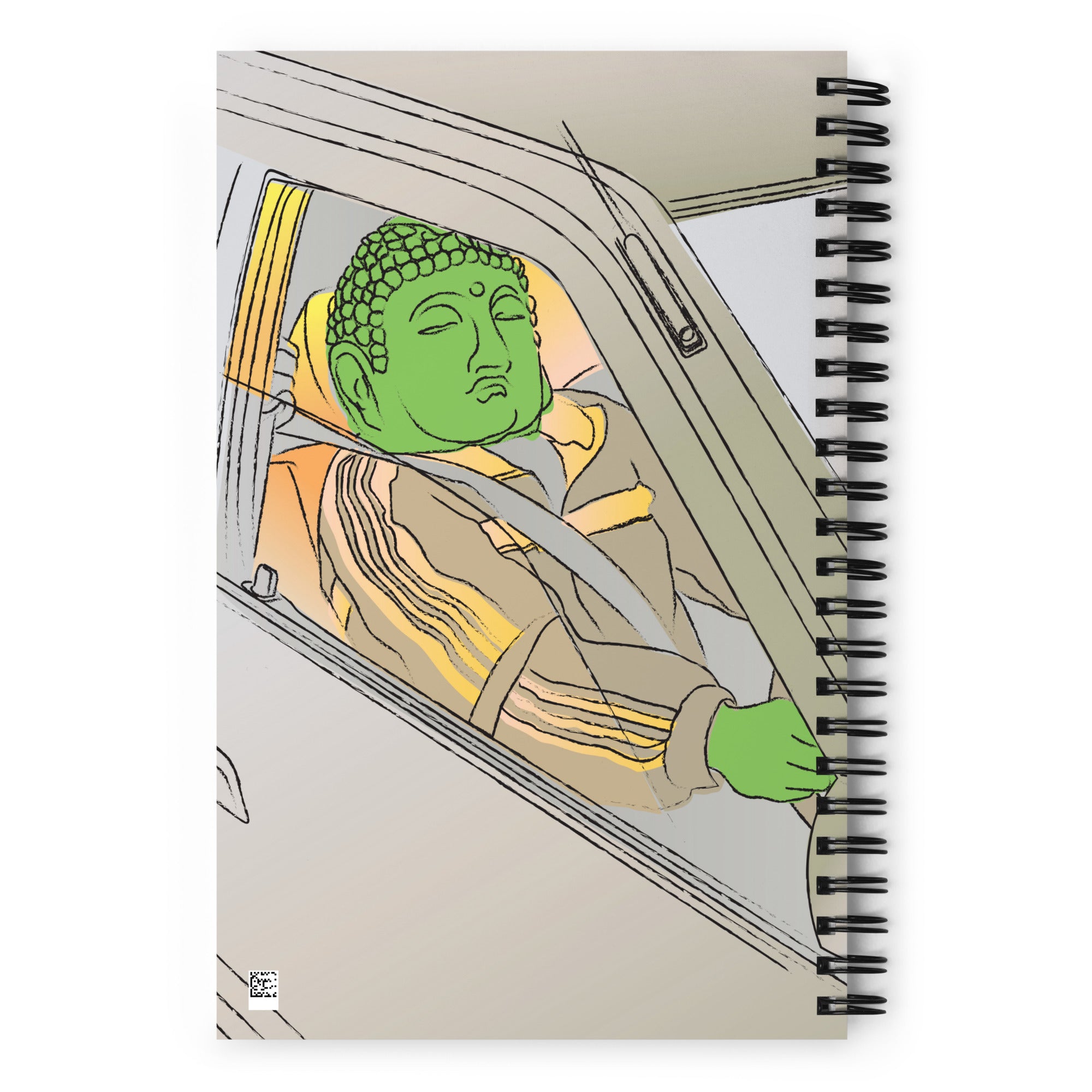 Driving Buddha Spiral Notebook