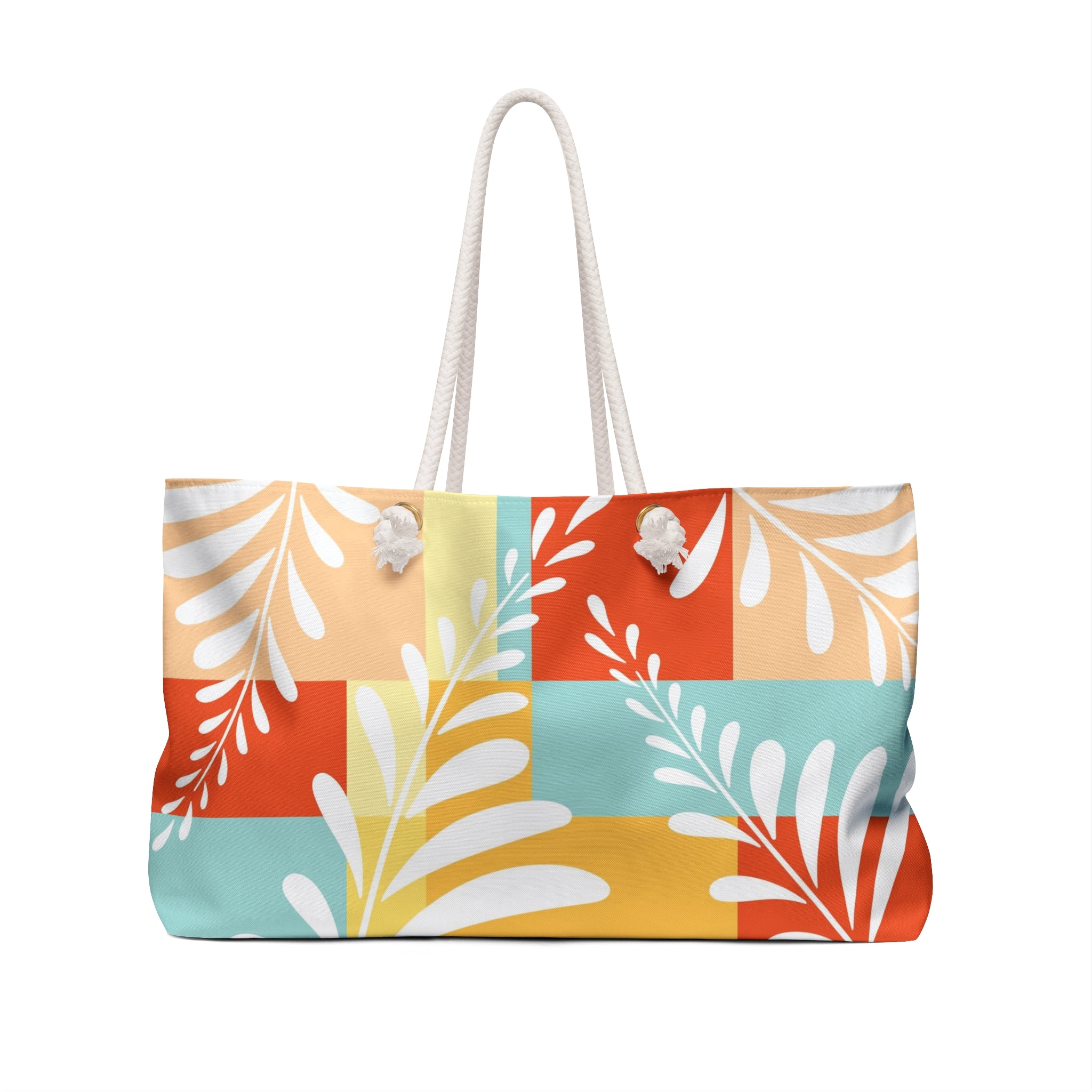 Summer Colorblock Weekender Tote