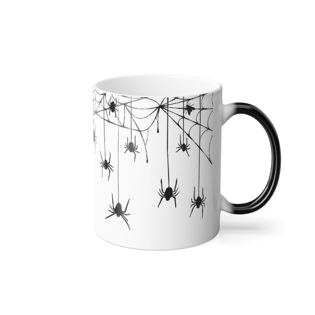 Falling Spiders Color Changing Mug