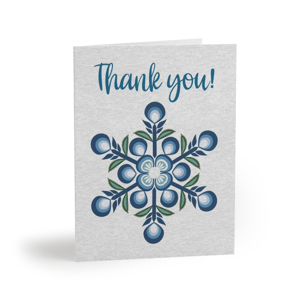 Téli Snowflake Thank You Card