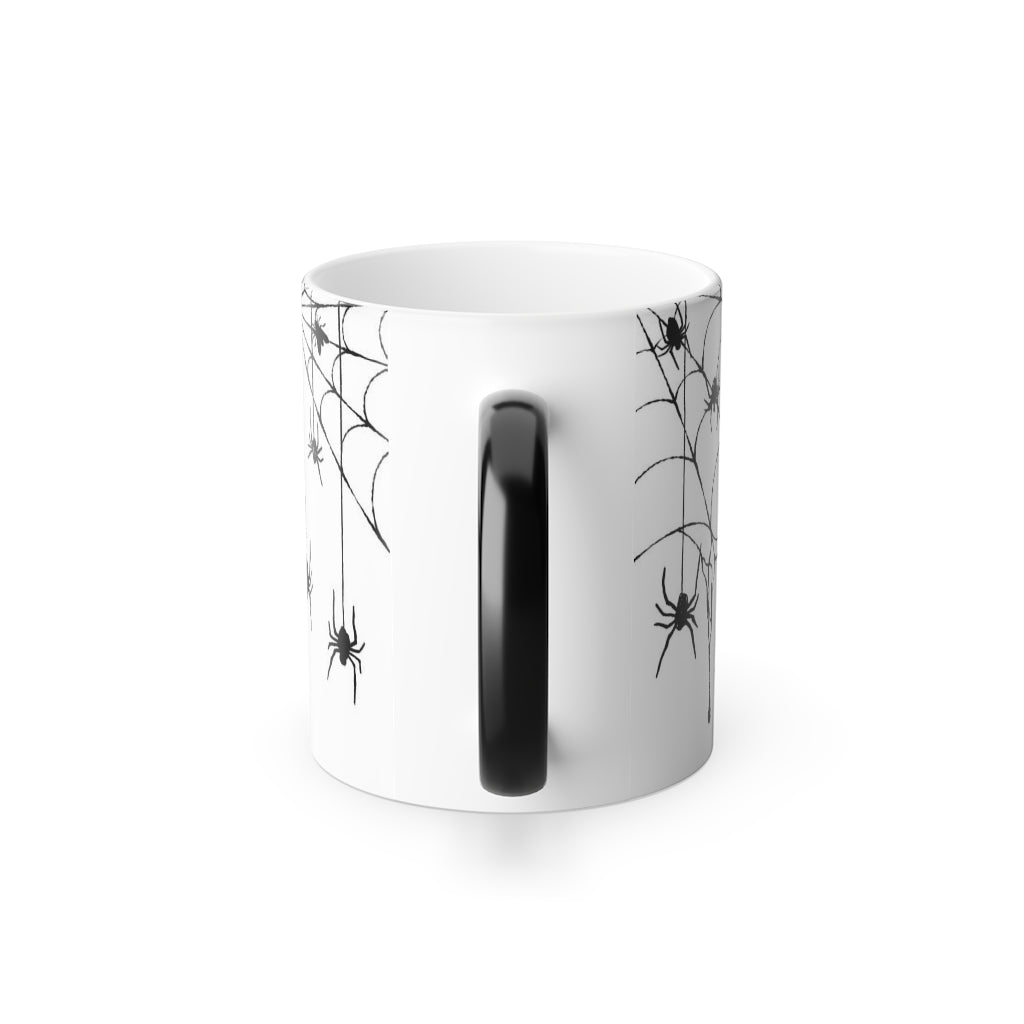 Falling Spiders Color Changing Mug