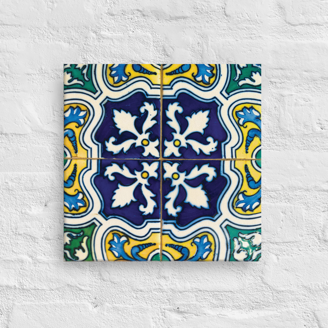 Talavera Azulejo Canvas Print