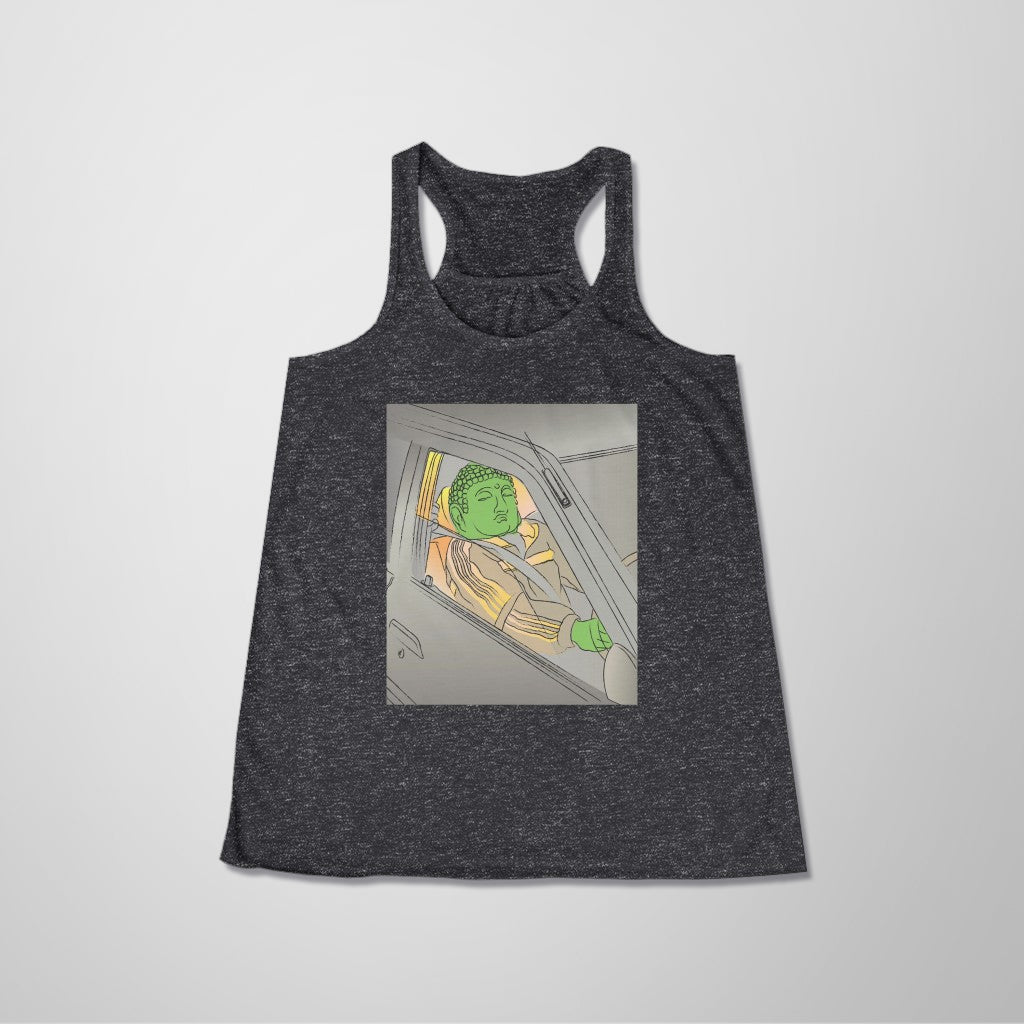 Driving Buddha Women's Flowy Racerback Tank