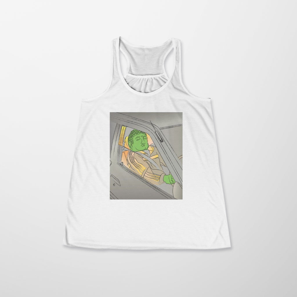 Driving Buddha Women's Flowy Racerback Tank