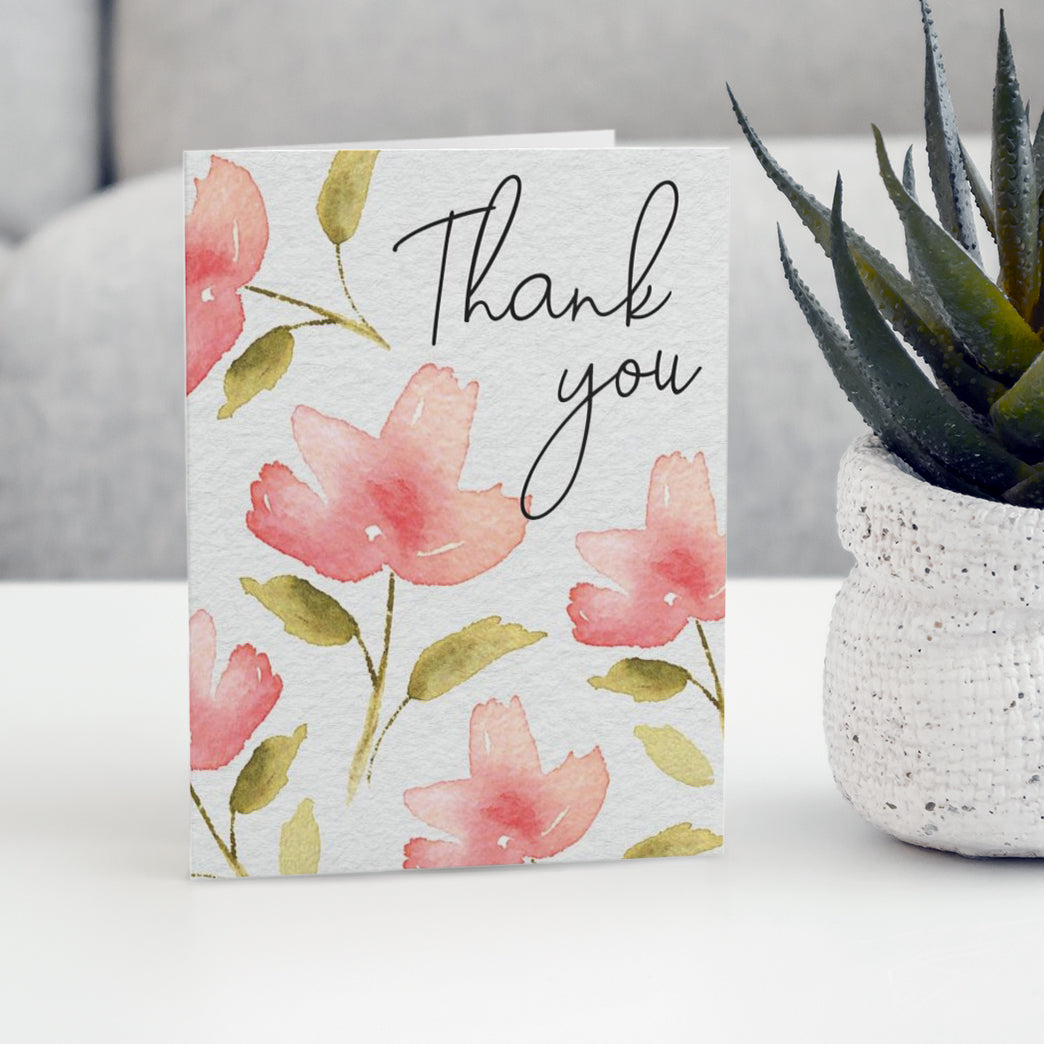 Fleur de Printemps Thank You Cards