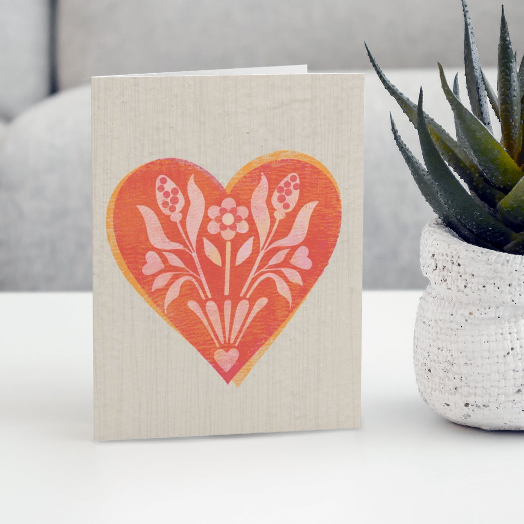 Valentine Flower Greeting Cards