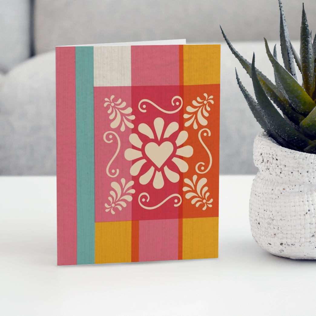 Valentine's Colorblock Greeting Cards