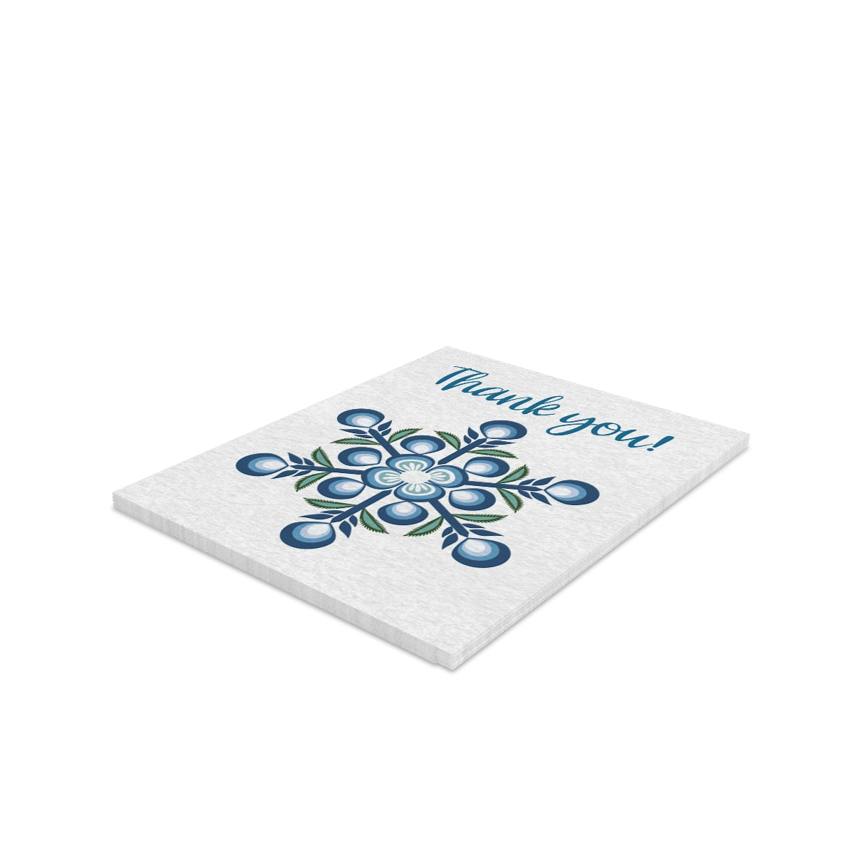 Téli Snowflake Thank You Card