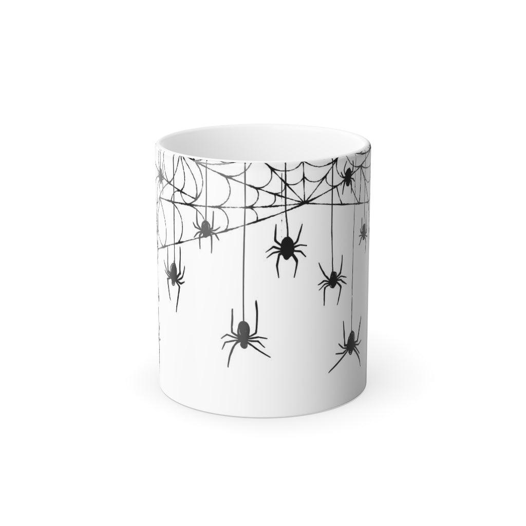 Falling Spiders Color Changing Mug