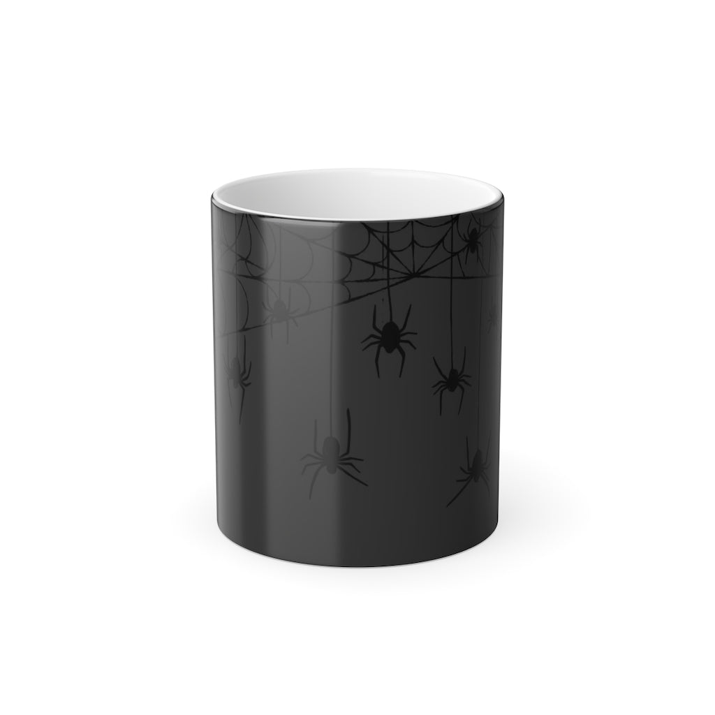 Falling Spiders Color Changing Mug